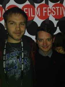 Ben Deckard and Elijah Wood at the Premier of Cooties