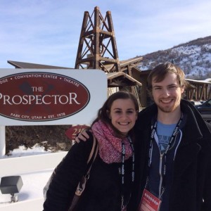 Taylor Harrison and Bradely Englert at the Prospector Theatre at Sundance 2014