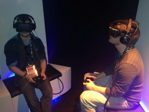 Nathan at Oculus Rift Virtual Reality Glasses at New Frontier in Sundance