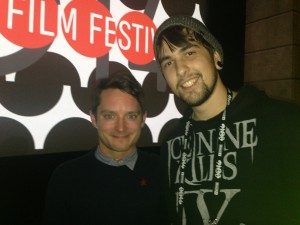 Elijah Wood and Tyler McDowell at the Premier of Cooties at 2014 Sundance